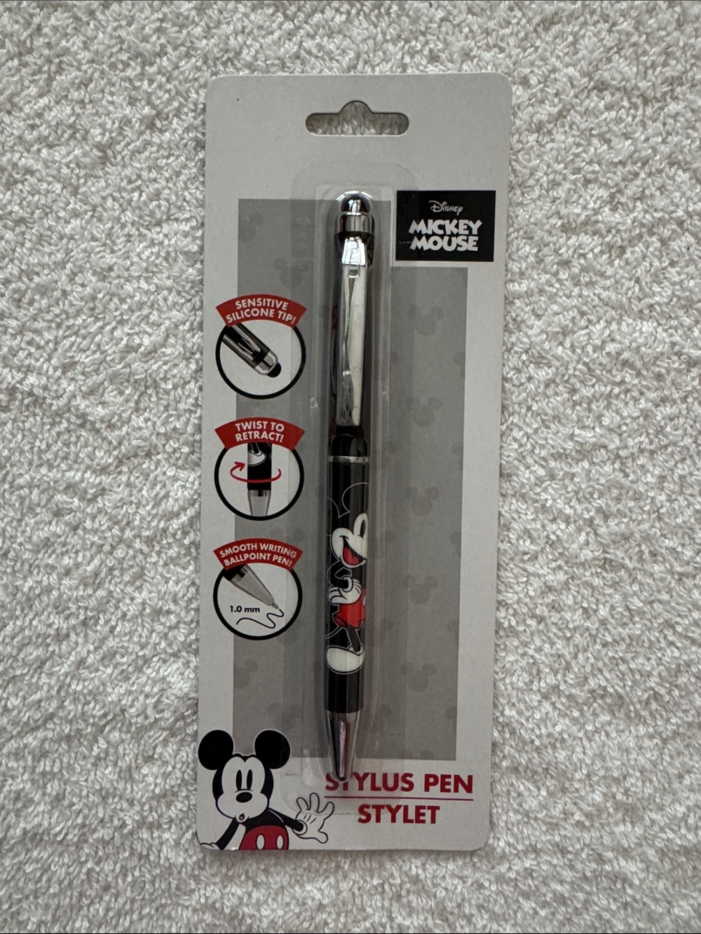 Disney Mickey Mouse Ballpoint Pen & Stylus Pen